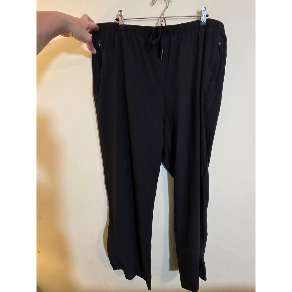 American Tall Mens‎ 2XL Tall Relaxed Fit Athletic Training Pants Black NWT